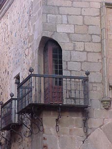 Balcony from the Palacio de Carvajal
