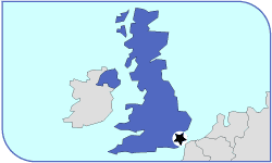 mapa Canterbury