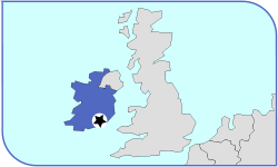 mapa Waterford