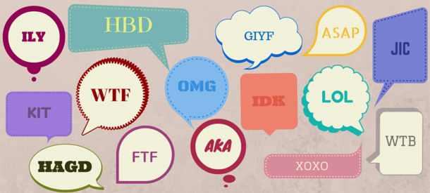 Aquí verás algunos de los acrónimos del inglés más populares