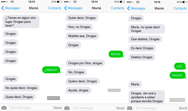 Ante el lenguaje SMS sólo nos quedan este tipo de conversaciones