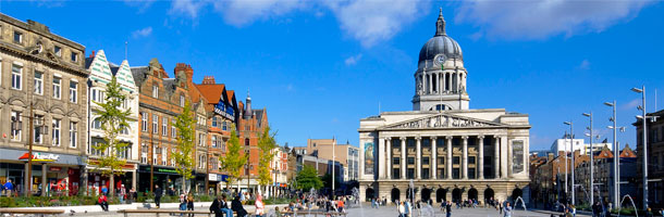 También entre los mejores destinos para las becas Erasmus tenemos a Nottingham